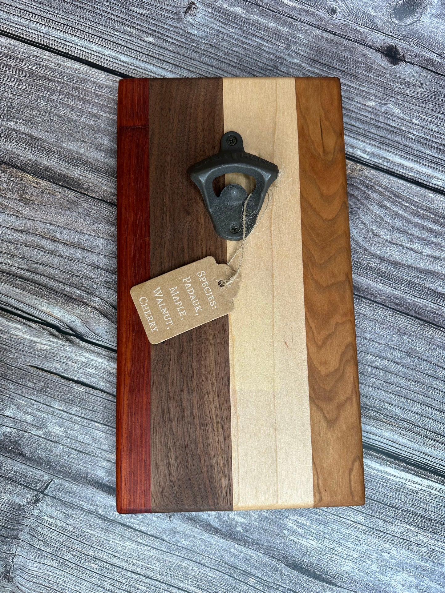 Hardwood Wall Bottle Opener