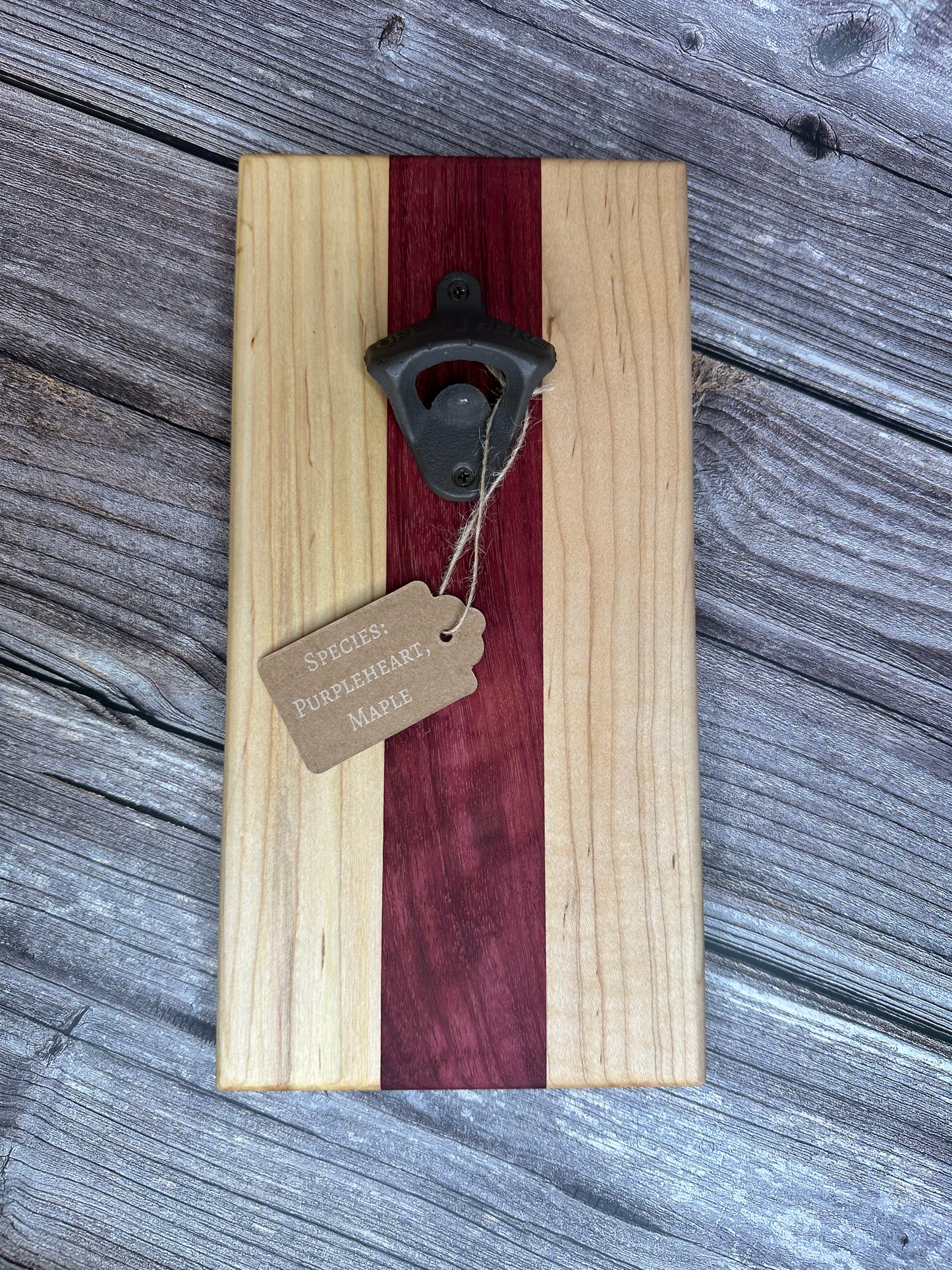 Hardwood Wall Bottle Opener