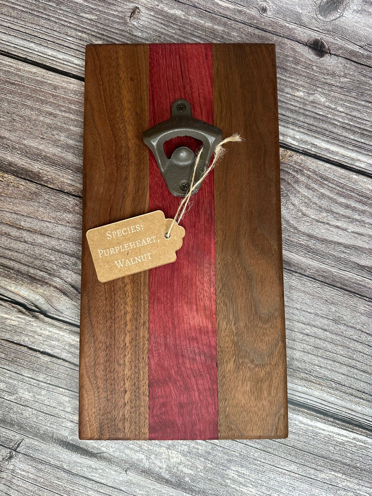 Hardwood Wall Bottle Opener